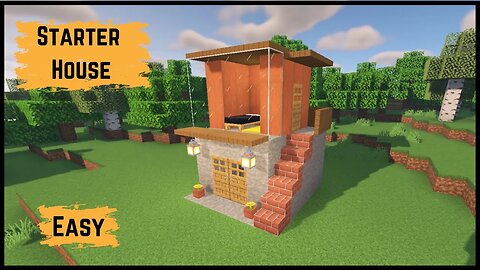 How to Build a Starter House in Minecraft || Minecraft House Tutorial