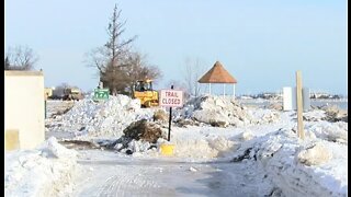 Crews work to clean up multi-use trails after winter storms