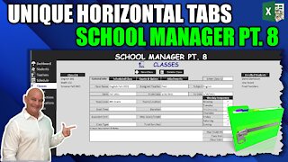 Learn How To Create Unlimited & Unique Horizontal Tabs In Excel [School Manager Pt. 8]
