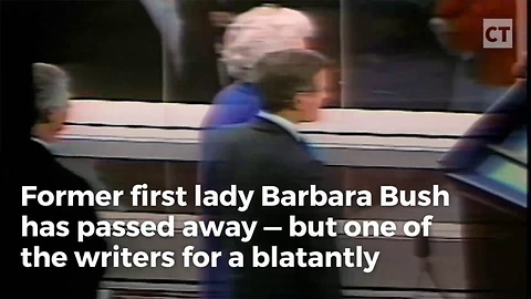 Late Night Writer’s Sick ‘Joke’ About Barbara Bush Backfires Big Time