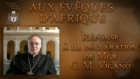 Aux évêques d’Afrique /Réponse à la déclaration de Mgr C. M. Viganò/