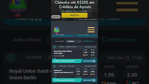 SUREBETS Nova Turma Vagas Abertas