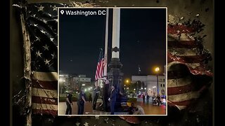 Spkr Johnson & Several GOP Reps Replace American Flags Burned by Rioters