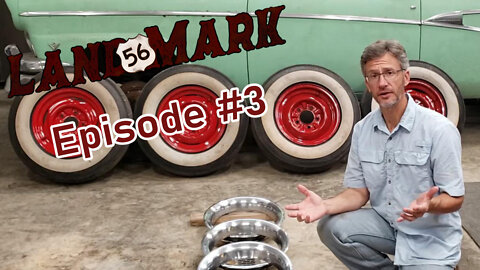 Painting 1956 Ford Rims RED! | Landmark '56 Episode #3