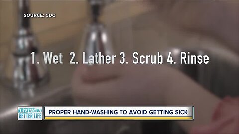 Proper hand-washing to avoid getting sick