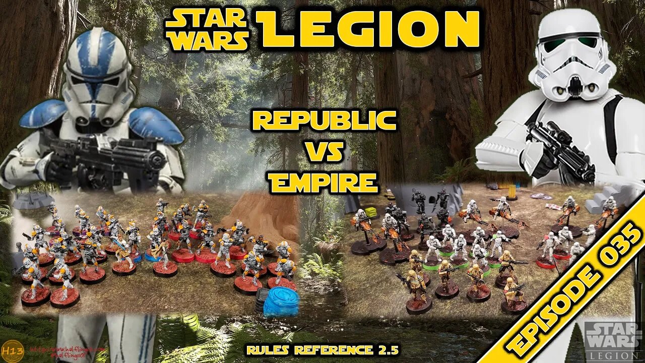 Star Wars Legion Battle Report - Episode 035 - Republic vs Empire Dark  Troopers