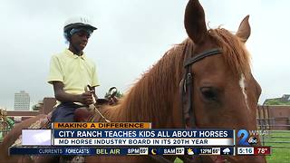 City Ranch in Baltimore teaches city students about horses, life skills