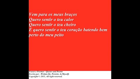 Não quero ficar sozinho, não aguento mais a solidão, quero você perto... [Poesia] [Frases e Poemas]