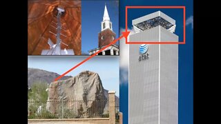 Is this a Massive Microwave Mind Control Tower Downtown? New Cell Towers Disguised as Rocks!