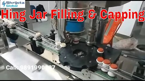 Fully Automatic Hing (Asafoetida) Powder Pet Jar Filling And Capping Machine | Shrijeta Global