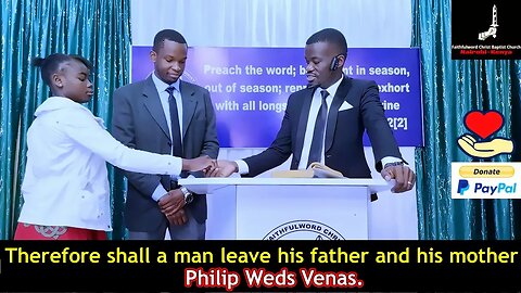 Therefore shall a man leave his father and his mother (Philip Weds Venas) | Pastor Paul Weringa