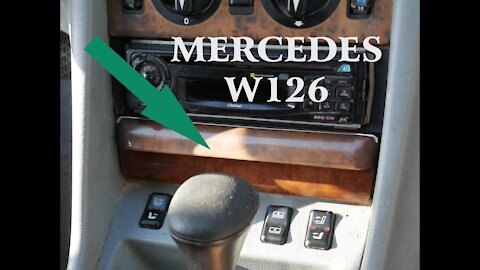 Mercedes Benz W126 - How to remove the ashtray tutorial DIY