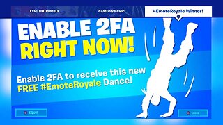 Receive the FREE EMOTE in Fortnite NOW! (New 2FA Emote)