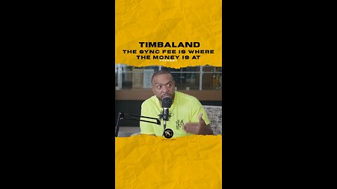#timbaland The sync fee is where the money is at. 🎥 @producergrind