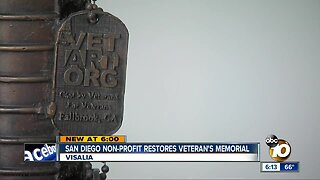 San Diego non-profit restores vandalized veteran's memorial