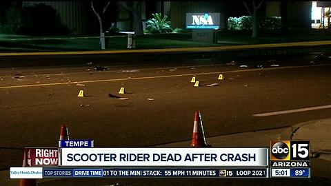 Police: Man on motorized scooter killed in Tempe crash