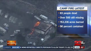 Update on California wildfires