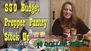 $30 Budget Prepper Pantry Stock Up ~ Preparedness
