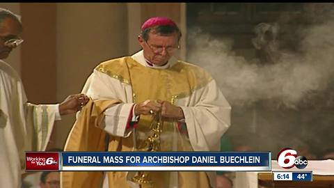 Catholic community celebrates the life of former Indianapolis Archbishop Daniel Buechlein