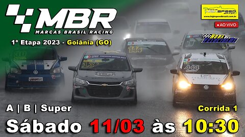 MARCAS BRASIL RACING | Corrida 1 | 1ª Etapa 2023 - Goiânia (GO) | Ao Vivo