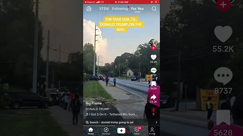BLACK PEOPLE SCREAMING FREE TRUMP IN GA DURING HIS MOTORCADE ￼