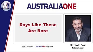 Riccardo Bosi: Australians, Get To Canberra Now. Nothing Else Matters. - 2/3/22