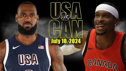 Team USA vs Canada Full Game Highlights 2024 Olympics July 10 2024