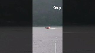 scary seaplane just makes takeoff! #shorts #short #travel #omg #views #scary #australia #plane #sea