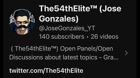 JOSE GONZALEZ ELITE 54TH BOYT: 7/23/24 COREY'S CHANNEL