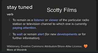 Scotty Films Stay Tuned