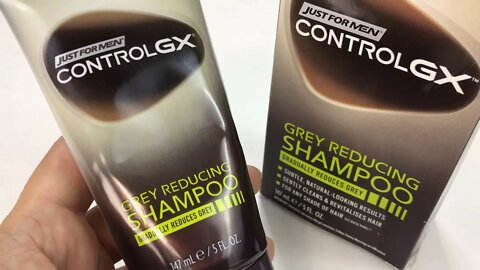 Shampoo Away Gray Hair with Control GX Grey Reducing Shampoo by Just For Men Review