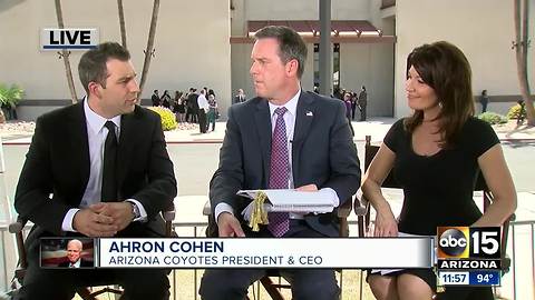 Arizona Coyotes President talks about Sen. John McCain