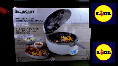 lidl hot air fryer silvercrest review and demonstration