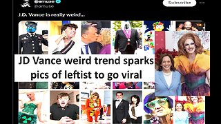 JD Vance weird trends but leftist pics dominate conversation