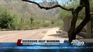 How is the excessive heat warning different from a regular Southern Arizona day?