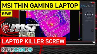 MSI GF65 MS-16W2 Gaming Laptop Tragedy_ A Screw's Fatal Encounter