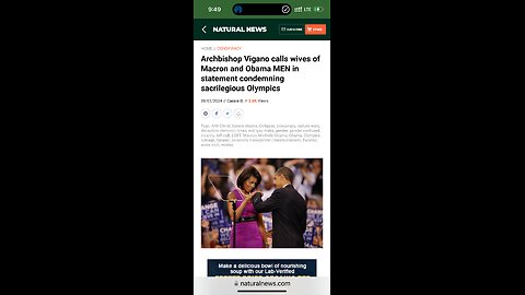 Archbishop Vigano calls wives of Macron and Obama MEN in statement condemning sacrilegious Olympics…