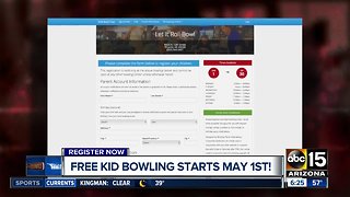 Free bowling for kids over the summer!