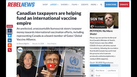 Canadian taxpayers are helping fund an international vaccine empire