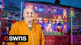 Christmas enthusiast decorates house with 13,000 lights to "put a smile on people's faces"