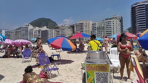 🇧🇷 Copacabana Beach, Rio de Janeiro 🔥 walking tour