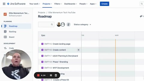 Using JIRA Roadmaps for Startup Project Management