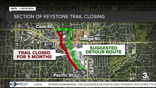 Omaha's Keystone Trail closing for 5 months starting Wednesday