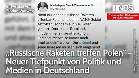 „Russische Raketen treffen Polen“ – Neuer Tiefpunkt von Politik & Medien in Deutschland | F. Warweg