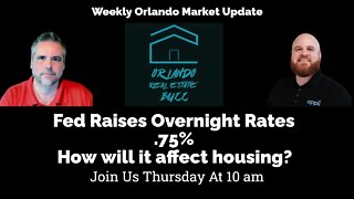 Fed raises overnight rates .75%, how will it affect the housing market?