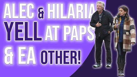 Alec & Hilaria Baldwin yell at PAPS and each Other!