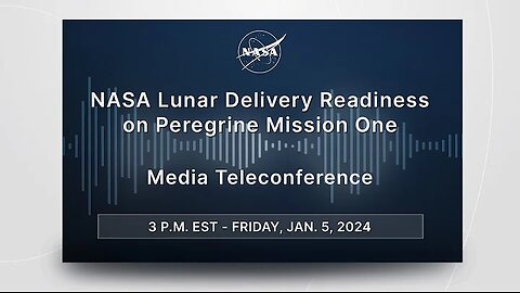 NASA latest video about Lunar Delivery Readiness on Peregrine Mission One (Jan. 05, 2024)