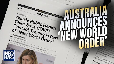 Australia Officially Announces a 'New World Order' Shocking the Planet