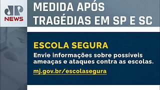 Governo cria canal de denúncias contra ataques em escolas