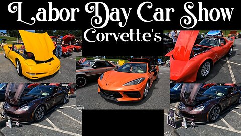 Corvettes at 2023 Labor Day Car Show in Dawsonville GA at Georgia Racing Hall of Fame
